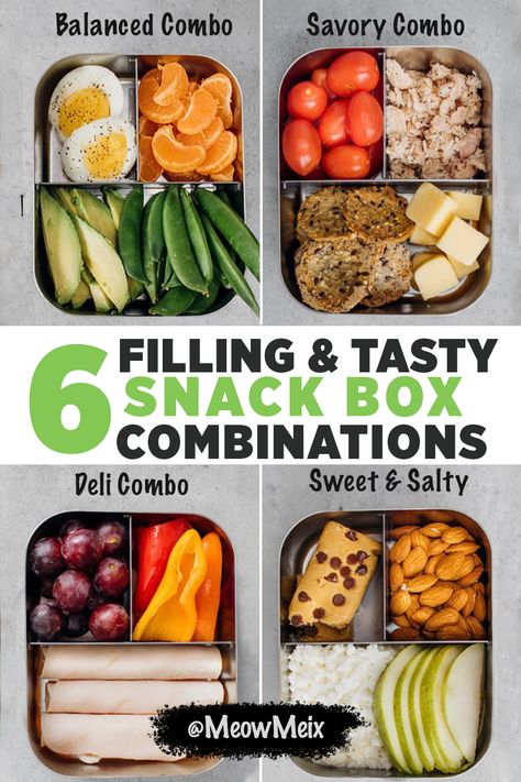 Adult Snack Boxes, Snackle Box Ideas For Adults, Adult Snacks, Satisfying Snacks, Snack Boxes Healthy, Recipe For Teens, Snack Boxes, Bariatric Eating, Filling Snacks