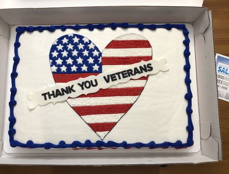 Veterans Day Cake Ideas, Veterans Day Cake, Fourth Of July Cakes, Party List, Birthday Sheet Cakes, 4th Of July Cake, Cake Stuff, Sheet Cakes, Summer Cakes