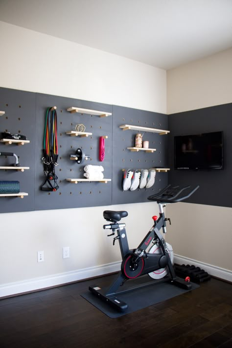 Office: One Room Challenge Reveal – Build to Made Workout Room Office Combo, Home Office Workout Room Combo, Office And Workout Room Combo, Home Office Gym Combo, Office Gym Combo, Small Gym Room, Office/workout Room, Home Office And Gym, Home Office Dark