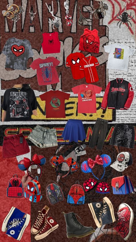 Build your Spiderman bound! 🕷🕸❤ #spiderman #disneybound #marvel #spidey #ootd #outfitinspo #aesthetic Spiderman Disneybound, Disney Themed Outfits, Disney Paris, Themed Outfits, Disney Christmas, Disney Outfits, Disney World, Spiderman, Marvel