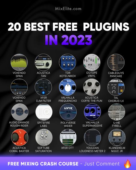 Free Mixing Crash Course 👉 MixElite.com/free-course ⁠ Plugins Game Changer⁠ ⁠  ⁠ #musicproduction #freemusicplugins #mixingtips #homestudio #producertools #audioengineering #bedroomproducer #pluginpower #mixbetter #studiogear Music Plugins, Producer Tips, Music Hacks, Mixing Music, Music Basics, Music Theory Piano, Music Engineers, Sound Engineering, Music Theory Lessons