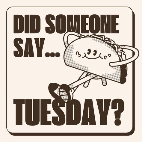 🌮🌮 It's Taco Tuesday! 🌮🌮 You know what that means – it's time for some delicious tacos tonight! 😋 What are you having for dinner tonight? Let us know in the comments! 👇 #TacoTuesday #DinnerTime #YummyTacos #WhatsForDinner Taco Tuesday Humor, Taco Tuesday Meme, Taco Tuesday Quotes, Tacos Tuesday, Tuesday Pictures, Delicious Tacos, Frida And Diego, Tuesday Quotes, Tuesday Humor