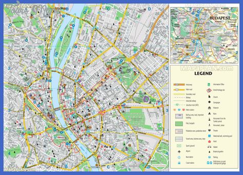 Budapest Map Tourist Attractions budapest top tourist attractions map 13 vaci kiraly street direction map central district neighborhood zone region liberty high resolution Szechenyi Baths, Budapest Map, Liberty Bridge, Bus City, Urban Playground, Tourist Map, Free City, One Day Trip, River Cruise