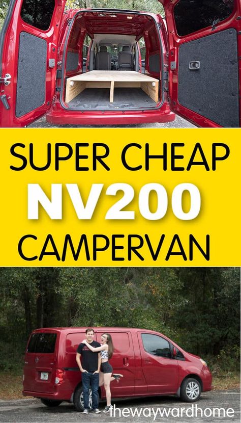 Nv200 Camper, Van Life Ideas, Caravan Inspiration, Cheap Van, Nissan Vans, Ford Transit Campervan, Nissan Nv, Transit Camper, Conversion Van