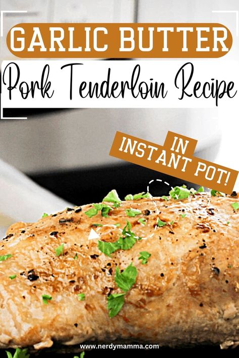 Instant Pot Tenderloin, Garlic Butter Pork Tenderloin, Butter Pork Tenderloin, Instant Pot Pork Tenderloin Recipe, Tender Pork Tenderloin, Garlic Pork Tenderloin, Bbq Pork Tenderloin, Easy Mexican Casserole, Pork Tenderloin Recipe