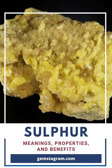 Sulfur Crystals Meaning, Sulfur Magical Properties, Sulphur Homeopathy, Sulfur Benefits, Mineral Properties, Higher Purpose, Healing Crystals For You, Wrapping Techniques, Gift Wrapping Techniques