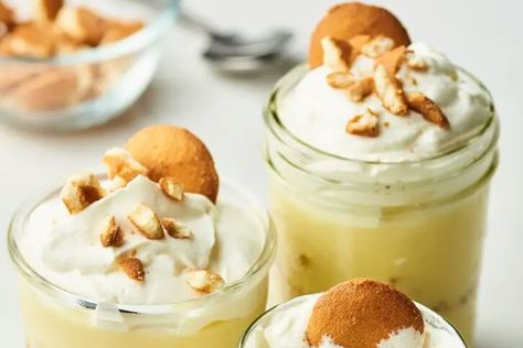 ) kg 'll Magic Cake Recipes, Southern Banana Pudding, Easy Banana Pudding, No Bake Banana Pudding, Creamy Salad Dressing, Best Banana Pudding, Single Serve Desserts, Single Serving Recipes, Banana Cream Pie