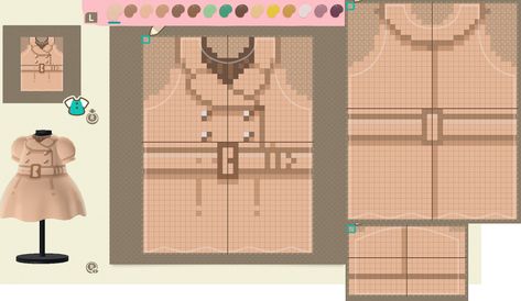 Animal Crossing Cardigan Design Grid, Acnh Clothes Pattern Grid Christmas, Acnh Dress Design Grid, Acnh Pixel Patterns Clothes, Animal Crossing Dress Pattern Pixel, Acnh Dress Pixel, Animal Crossing Clothes Pattern Grid, Animal Crossing Outfits Design Grid, Acnh Clothes Pattern Grid