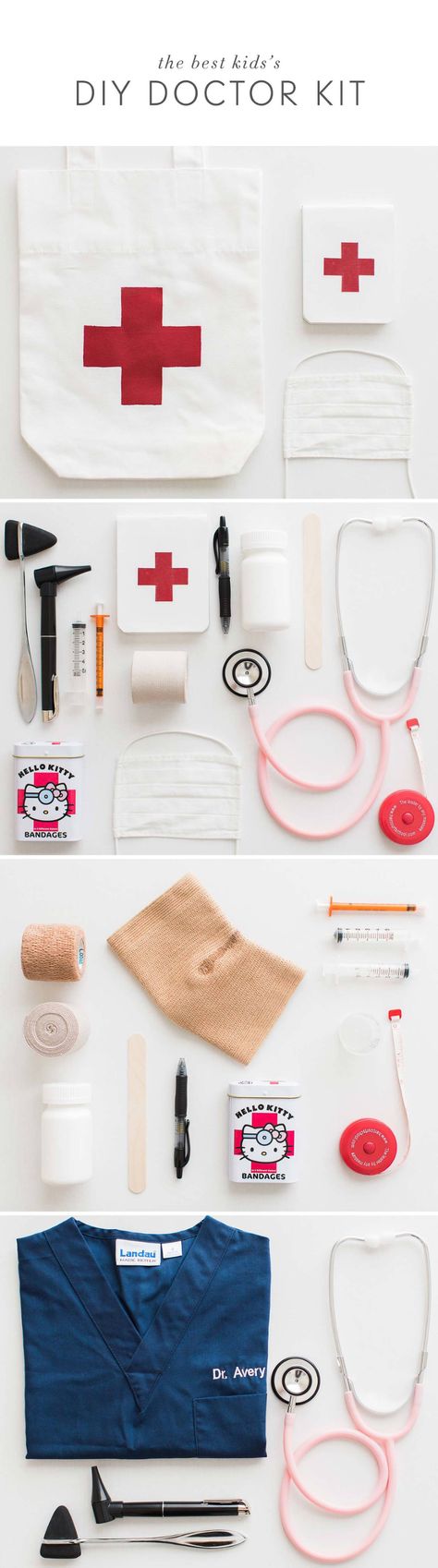 Diy Doctor Kit, Diy Gifts For Children, Kids Doctor Kit, Diy Doctor, Kids Costumes Girls, Great Halloween Costumes, Diy Costumes Kids, Diy Bebe, Gifts For Children