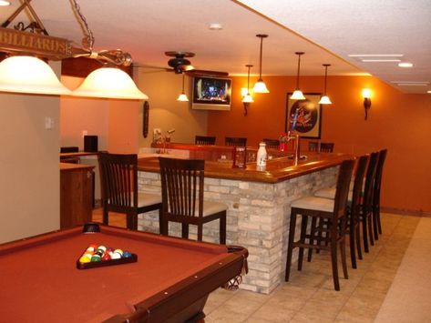 Basement Bar Design Ideas | Basement Bar Ideas - Interior Decorating - DIY Chatroom - DIY Home ... Bar Plans Diy, Rustic Basement Bar, Basement Bar Plans, Rustic Basement, Bar Plans, Basement Bar Designs, Home Bar Design, Diy Home Bar, Diy Basement