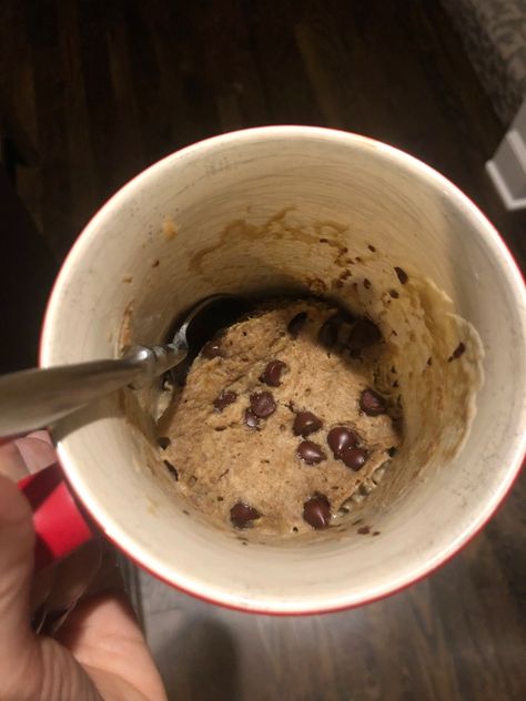 Cholate Chip Cookies, Protein Mug Cake Recipe, Mug Cookie Recipes, Protein Mug Cake, Mug Cookie, Cookie Ingredients, Cookies Chocolate Chip, Protein Mug Cakes, Mug Cake Recipe