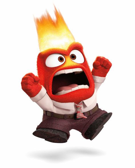 Anger | Pixar Wiki | Fandom Anger X Fear Inside Out, Inside Out 2 Anger, Anger From Inside Out, Anger Inside Out, Anger Character, Inside Out2, Fire Hat, Disgusted Inside Out, Fear Inside Out