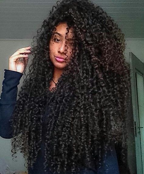 Long waist length curly hair Black Women Hair, Beautiful Natural Hair, Beautiful Curly Hair, Curly Hair Inspiration, Curly Hair Tips, Short Curly Hair, Long Curly Hair, Long Curly, Big Hair