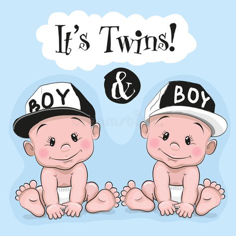 Letters Decor, Baby Sayings, Twins Announcement, It's A Boy Announcement, Twin Baby Boys, Baby Twins, Baby Shawer, Baby Clip Art, Shower Bebe