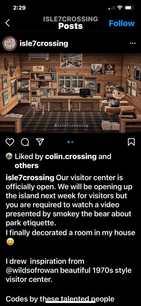 Acnh Welcome Center, Acnh Visitor Center, Cottagecore Animal Crossing, Welcome Center, Smokey The Bears, Acnh Inspo, Visitor Center, Open Up, Animal Crossing