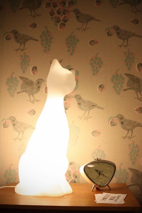 Cat Themed Bedroom, Cats Room, Cat Decor Bedroom, Bird Room, Cat Magazine, Cat Night, Cat Lamp, Chat Kawaii, Cat Meeting