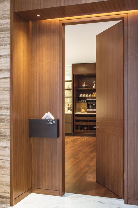 Design Doors Modern, Entrance Design Interior, Hotel Doors Design, Door Interior Design, Modern Door Design, Apartment Front Doors, New Door Design, Interior Door Design, Pintu Interior