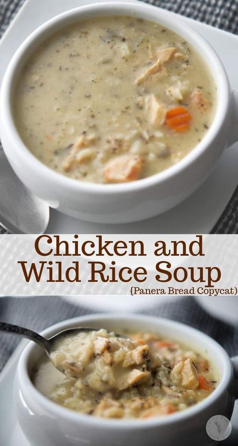 Wild Rice Soup Panera, Panera Bread Copycat, Soup Panera, Wellness Corner, Panera Copycat, Chicken And Wild Rice Soup, Wild Rice Soup Recipes, Chicken Wild Rice, Chicken Wild Rice Soup