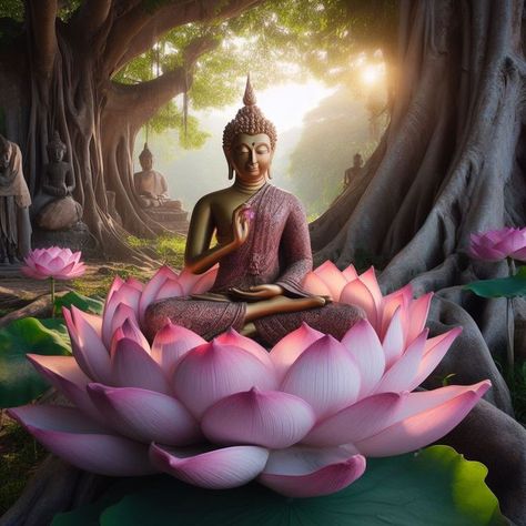 Thai Buddha, Spiritual Images, Lotus Art, Chinese Mythology, Buddha Painting, Buddha Image, Buddha Art, Nature Pictures, 3d Art