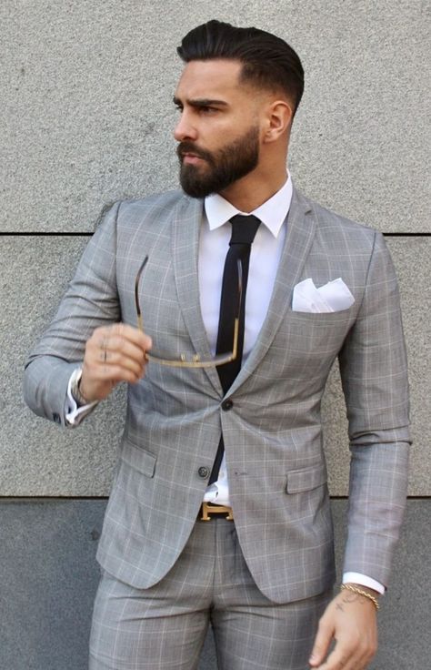 Mens Beard Styles Short, Beard Styles Short, Gents Hair Style, Smart Casual Menswear, Mens Business Casual Outfits, Dress Suits For Men, Fashion Top Outfits, Men Haircut Styles, Cool Hairstyles For Men