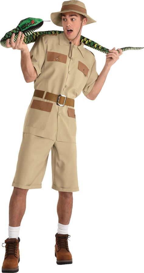 Safari Guide Costume, Tour Guide Outfit, Safari Tour Guide, Moda Safari, Jungle Outfit, Explorer Costume, Safari Costume, Safari Outfit, Jungle Theme Parties