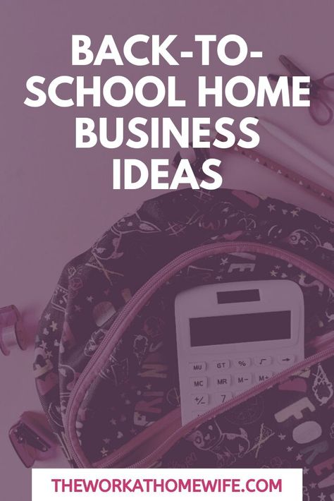 Back-to-school season also opens up several home business ideas that you can start today and with little to no investment. School Business Ideas, Small Home Business Ideas, Small Home Business, Small Business From Home, Home Business Ideas, Earn Extra Money Online, Start A Business From Home, Hindi Worksheets, Stay At Home Moms