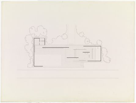 Ludwig Mies van der Rohe. German Pavilion, International Exposition, Barcelona, Spain, Floor plan. Drawn by the Mies van der Rohe Chicago office. c. 1928-29 | MoMA Barcelona Pavilion Plan, Miss Van Der Rohe, Mies Van Der Rohe Plan, Mies Van Der Rohe Barcelona Pavilion, Mies Van Der Rohe Architecture, Barcelona Pavilion, Pavilion Plans, Ludwig Mies Van Der Rohe, Floor Plan Layout