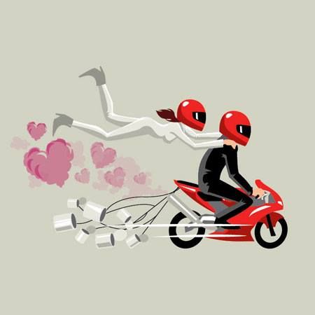 Motorcycle wedding Motorcycle Wedding Invitations, Wedding Motorcycle, Happy Aniversary, Motorcycle Party, Motorcycle Wedding, Biker Wedding, Motorcycle Couple, Motorcycle Drawing, Motorcycle Illustration