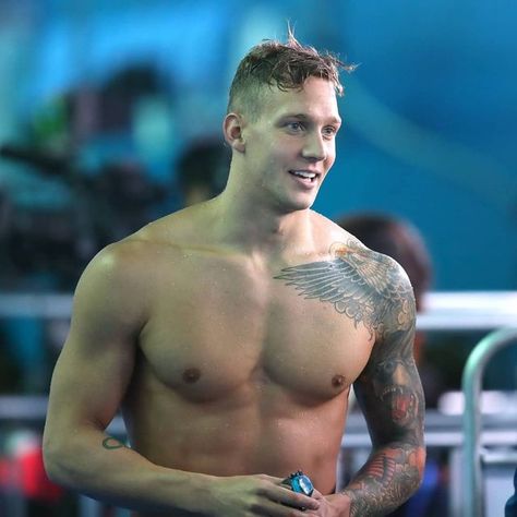 Caeleb Dressel's Fan Page on Instagram: "👑 Q U I Z What is the meaning behind Caeleb's tattoos? First person with the correct answer earns a follow back and a shoutout!! Comment down there! #swim #caelebdressel #tattoos 🦅🌴" Caleb Dressel, Caeleb Dressel, Sydney Mclaughlin, Katie Ledecky, Train Times, Michael Phelps, Tokyo Olympics, Olympic Champion, Adult Swim