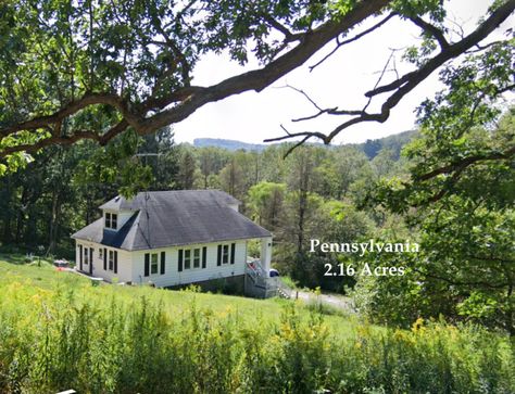 Cheapish c.1920 Pennsylvania Farmhouse For Sale on 2.16 Rural Acres $145K - Old Houses Under $50K Pennsylvania Farmhouse, Rural Property, Seven Springs, Peace And Serenity, Cape Cod House, Hidden Valley, Short Term Rental, Houses For Sale, Wood Accents