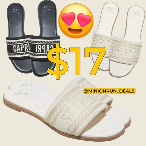 💥😍These popular slide sandals are only $17!! https://shopstyle.it/l/cbKSD ▫️▫️▫️▫️▫️▫️▫️▫️▫️▫️▫️ NEVER MISS OUT ON A DEAL! ✅ Join my F@cebook Group ✅ Join my Telegr@m channel ✅All l!nks are in my b!o ⁣⁣& stories ✅️ ⁣Follow my backup acct @minionhot_deals l!nks are affiliated #couponcommunity #discount #deals #clearance Slide Sandals, Sandals, Quick Saves