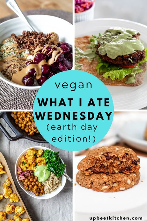 See what a day of balanced vegan eating looks like! #whatiatewednesday #veganwhatieatinaday #healthyveganrecipes Chickpea Bowls, Chickpeas Quinoa, Moroccan Chickpea, Vegan Overnight Oats, Almond Butter Cookies, Heath Bars, Spiced Chickpeas, Organic Peanut Butter, Avocado Sauce