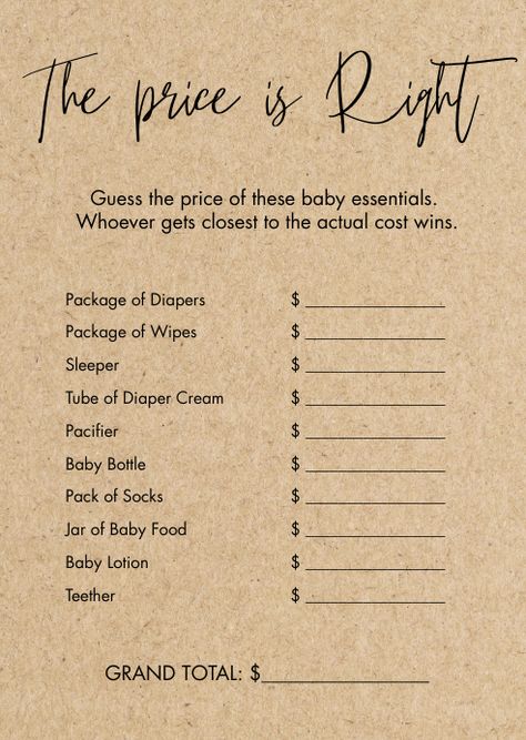 The Price is Right Baby Shower Game Template Cowboy Baby Shower, Cowboy Baby, Game Template, The Price Is Right, Price Is Right, Baby Lotion, Baby Cowboy, Baby Shower Game, Baby Pacifier