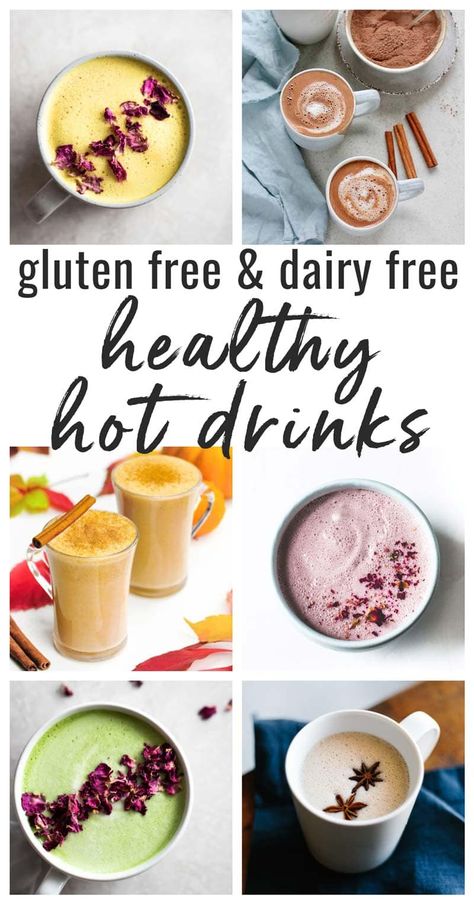 If you want a little warmth this winter, skip the hot drinks from Starbucks and make something healthy at home. Check out our roundup of gluten free and dairy free healthy hot drinks! | thefitcookie.com #dairyfree #glutenfree #healthyrecipes #hotdrinks Hot Drinks From Starbucks, Healthy Hot Drinks, Hot Drink Recipes, Drinks From Starbucks, Warm Drinks Recipes, Moon Milk Recipe, Wassail Recipe, Hot Winter Drinks, Citrus Drinks