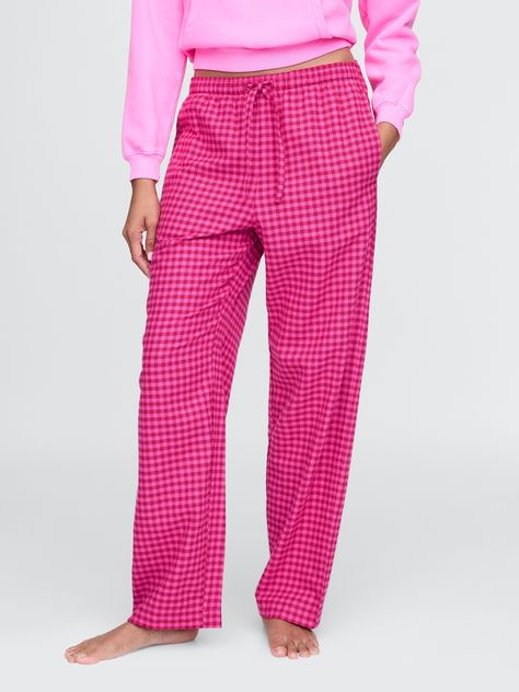 Supersoft flannel pajama pants.  Elasticized waist with drawcords.  Assorted allover prints.  Fit: Relaxed.  An easy silhouette throughout.  Models are wearing a Gap Pajama Pants Outfit, Pjs Christmas, Christmas Pajama Pants, Easy Silhouette, Pink Flannel, Flannel Pajama Pants, Flannel Pants, Christmas Pjs, Flannel Pajamas