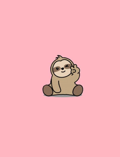 Sloth Wallpaper Iphone, Pink Sloth, Sloth Clipart, Sloth Drawing, Sloth Cartoon, Cartoon Sloth, Sloth Tattoo, Sloth Sleeping, Minions Wallpaper