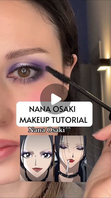 Gio Fusco on Instagram: "Nana Osaki makeup 🖤 . . . #truccoocchi #nanaosaki #ideamakeup #nanaosakimakeup #tutorialmakeup #haloeye #halosmokeyeye #makeupviola #makeupnana #makeuptutorial" Nana Osaki Makeup, Nana Osaki, Eye Make, Smokey Eye, Makeup Ideas, Makeup Tutorial, Halo, Eye Makeup, Makeup