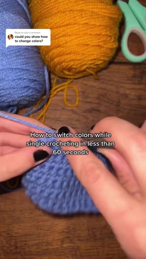 How do you switch colors while crocheting #crochet | Holly Auna | Holly Auna · Original audio Trending Crochet Patterns, Sweater Designs, Crochet Hack, Beginner Crochet Tutorial, Mode Crochet, Easy Crochet Stitches, Crochet Design Pattern, Crochet Stitches Video, Beginner Crochet Projects