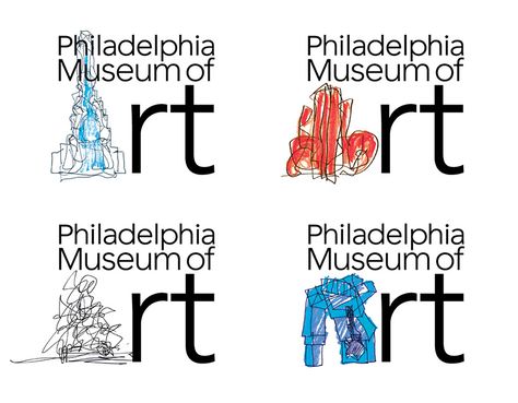 philadelphia museum of art rebrand by paula scher Gallery Branding, Logo Examples, Free Business Logo, Museum Identity, Museum Branding, Museum Logo, Paula Scher, 타이포그래피 포스터 디자인, City Logo