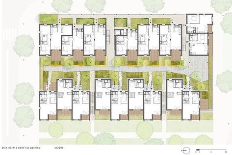 Architecture Design Presentation, Building Design Plan, Co Housing, Modular Housing, Architecture Portfolio Design, Plans Architecture, Architecture Concept Diagram, Architectural Floor Plans, Architecture Design Drawing