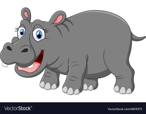 Hippopotamus Illustration, Hippo Clipart, Hippo Illustration, Dream Catcher Vector, Music Notes Art, Animal Flashcards, Cute Hippo, Halloween Vector, Art Corner