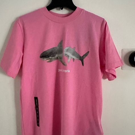 Pink Palm Angels Shark T Shirt Shark T Shirt, Palm Angels, Shirt Shop, Angel, Best Deals, Pink, T Shirt, Closet, Quick Saves