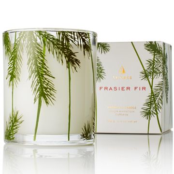 Frasier Fir Scent - Best Christmas Candle of all time! Thymes Frasier Fir, Decorative Glass Jars, Christmas Tree Scent, Pine Candle, Frasier Fir, Aromatic Candles, Glass Jar Candles, Holiday Candles, Halloween Vintage