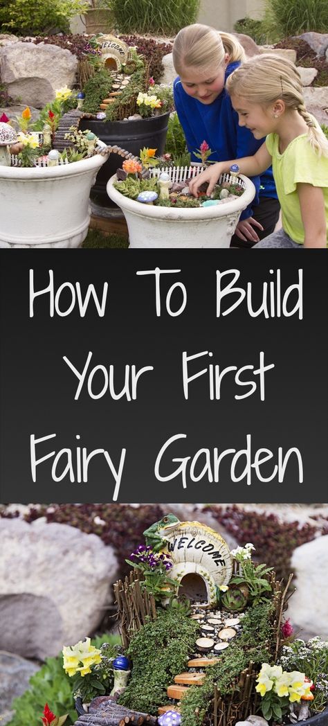 Kids Fairy Garden, Fairy Garden Containers, Fairy Garden Pots, Tattoo Plant, Fairy Garden Plants, Fairy House Diy, Fairy Garden Designs, Fairy Garden Crafts, Faeries Gardens