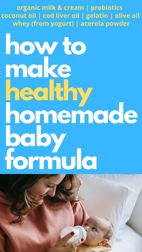 Baby Formula Recipe, Newborn Formula, Organic Baby Formula, Formula Recipes, Formula Milk, Natural Newborn, Baby Drinks, Fostering Children, Homemade Baby