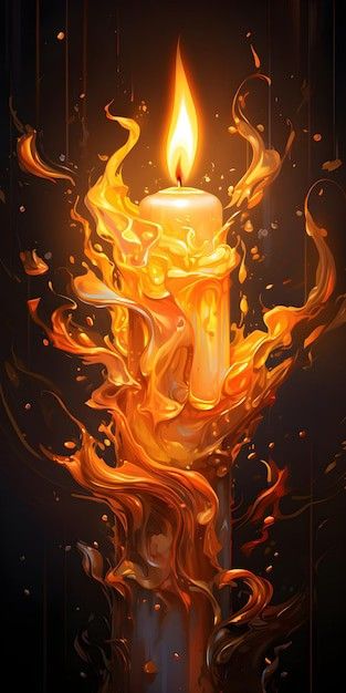 Fantasy Candle Art, Melted Candles Art, Foto Al Quran, Pillar Of Fire, Awesome Wallpapers, Beautiful Abstract Art, Prophetic Art, Fire Water, Fantasy Beasts