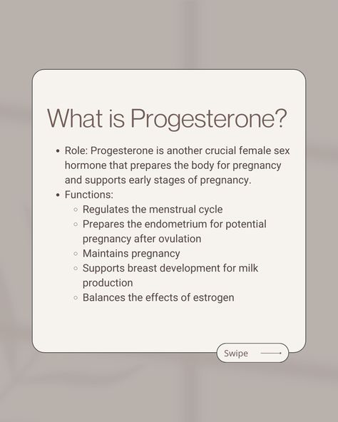 Estrogen and progesterone play crucial roles in your body, each with its unique benefits, but balancing both is essential for your overall health and wellness. Estrogen helps regulate the menstrual cycle, supports bone health, and maintains skin elasticity. On the other hand, progesterone balances estrogen's effects, supports pregnancy, and promotes a calm mood. When these hormones are in harmony, you feel your best. Imbalances can lead to issues like mood swings, weight gain, fatigue, and ... Estrogen Vs Progesterone, Estrogen And Progesterone, Early Stages Of Pregnancy, Calm Mood, Virtual Care, The Menstrual Cycle, Health Book, Family Nurse Practitioner, Pregnancy Support