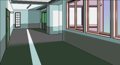 Hospital Pixel Art, Hospital Hallway, Background Anime, Dane Dehaan, Anime Character Drawing, Christmas Vectors, Anime Scenery, Page Design, Character Drawing