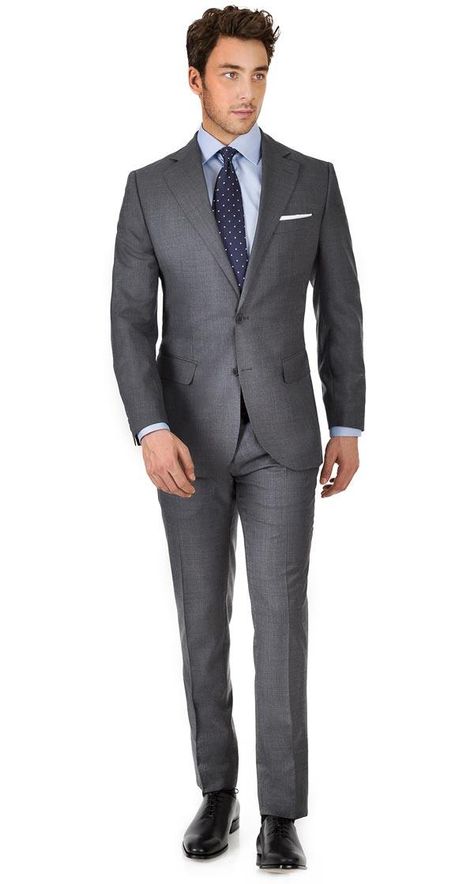 Custom Grey Suits, Tailored in Europe from Fine Italian Wool, Tailored in Europe - Free Shipping & Returns Dark Grey Suit Men Outfit, Charcoal Grey Suit Men Wedding, Dark Grey Suit Men Combination, Dark Gray Suits For Men, Charcoal Suit Combinations, Charcoal Grey Suit Men, Dark Grey Suit Men, Grey Suit Combinations, Mens Suit For Wedding