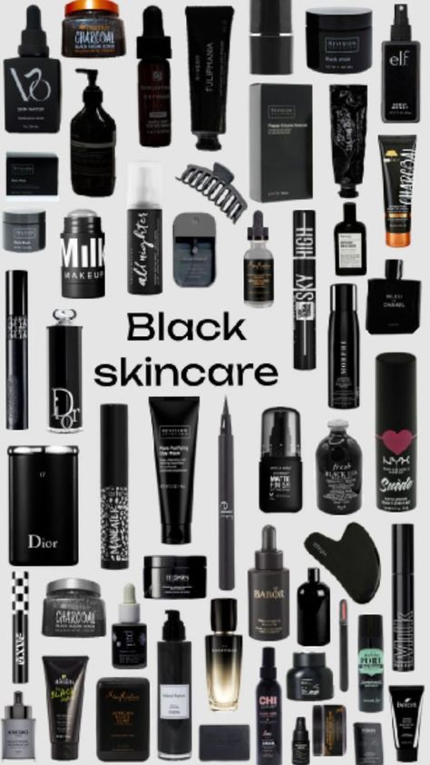 #fyp#black#skincare#slayy#preppy Black Skincare Aesthetic, Black Skincare Products, Reputation Makeup, Black Skin Care Products, Black Skincare, Beautiful Butterfly Photography, Black Skin Care, Hygiene Products, Black Makeup